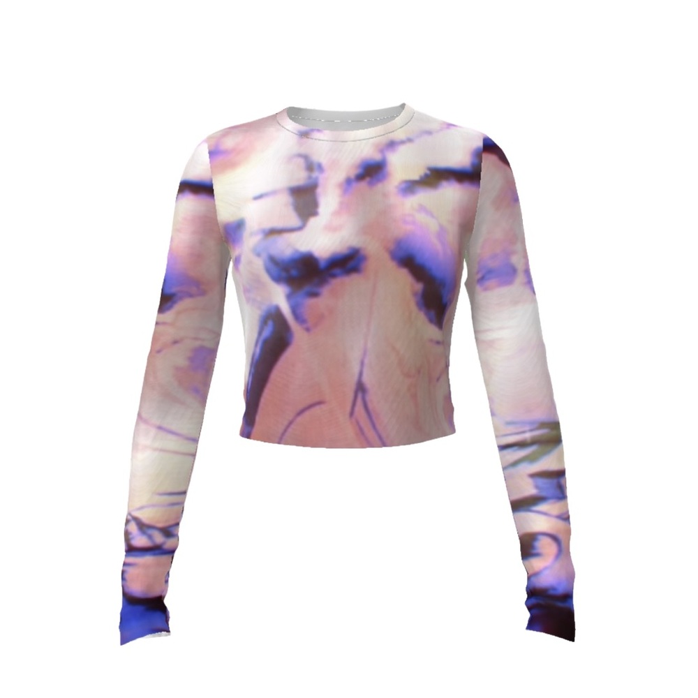 Veranda Couture Mesh Crop Top